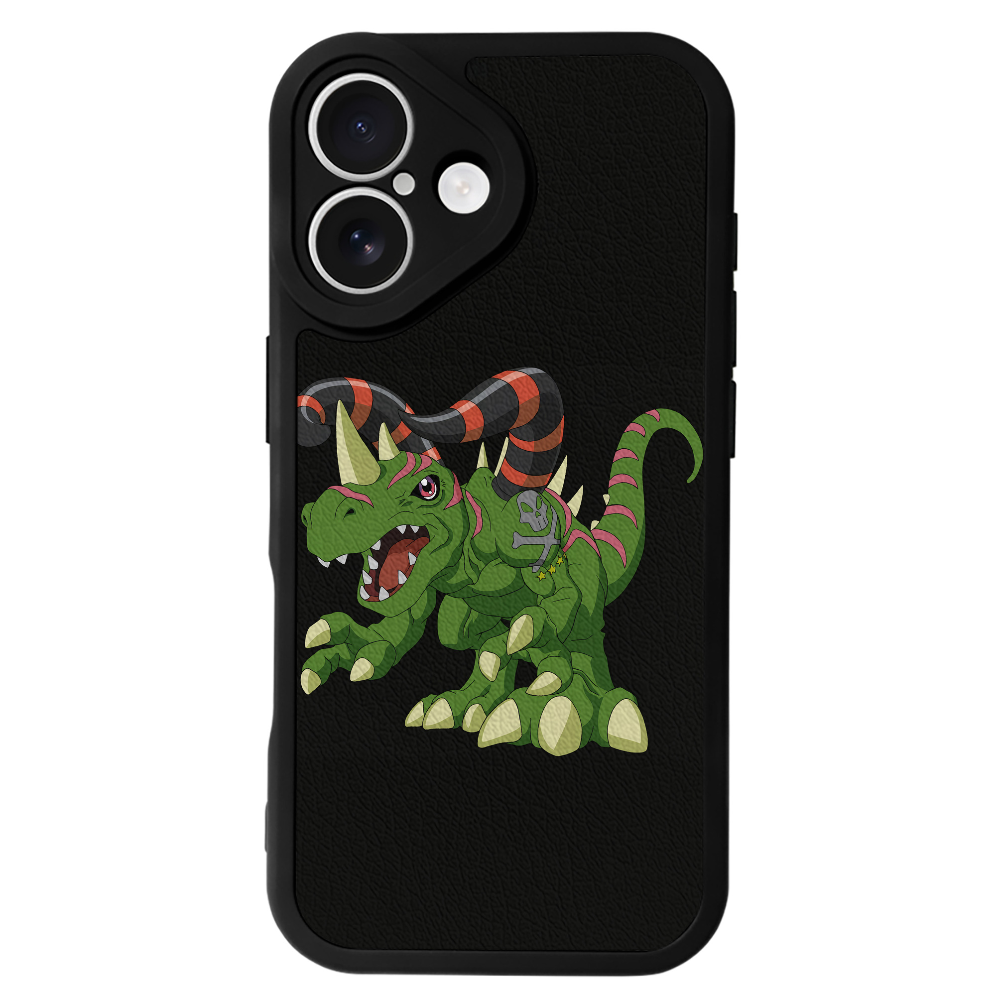 （画像用） Digimon デジタルモンスター/デジモン 【iPhone 16シリーズ対応】シリコンスマホケース（レザー調） 材質：シリコン